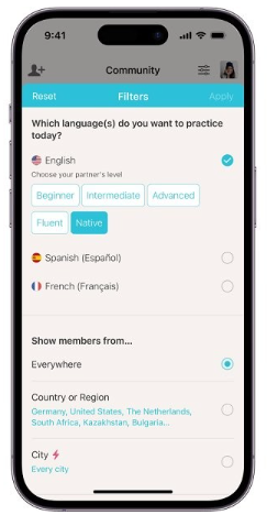 Tandem语言交换app